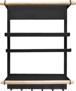 QUVIO Keukenrekje Van Metaal Magnetisch - Kruidenrek - Keuken Opbergrek Voor Kruiden, Handdoeken En Opscheplepels - Zwart 13 QUVIO Keukenrekje Van Metaal Magnetisch - Kruidenrek - Keuken Opbergrek Voor Kruiden, Handdoeken En Opscheplepels - Zwart -Mepal Shop 1011x1200 1