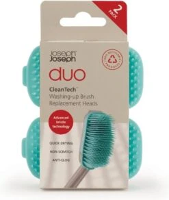 Duo Reserve Borstelkop Voor Afwasborstel, Set Van 2 Stuks, Licht Blauw - Joseph Joseph -Mepal Shop 1015x1200 1