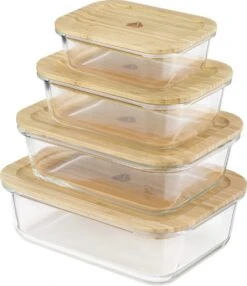 Navaris Glazen Vershoudbakjes - Set Van 4 - Meal Prep Bakjes Met Bamboe Deksel - 4x Vershouddoos Van Glas - BPA-vrij - Bakjes In 4 Maten 11 Navaris Glazen Vershoudbakjes - Set Van 4 - Meal Prep Bakjes Met Bamboe Deksel - 4x Vershouddoos Van Glas - BPA-vrij - Bakjes In 4 Maten -Mepal Shop 1037x1200 1
