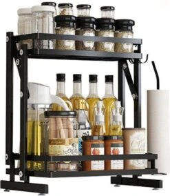 TammaT - Kruidenrek - Kruidenrek Staand - Inklapbare Keukenrek - 3-laags 35x21x56,5CM - Keuken Organizer - Aanrecht Organizer - Keuken Opslag - Roestvrij Staal - Opbergrek - Keuken Organizers - Roestvrij En Krasvrij 35 TammaT - Kruidenrek - Kruidenrek Staand - Inklapbare Keukenrek - 3-laags 35x21x56,5CM - Keuken Organizer - Aanrecht Organizer - Keuken Opslag - Roestvrij Staal - Opbergrek - Keuken Organizers - Roestvrij En Krasvrij -Mepal Shop 1042x1200