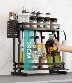 TammaT - Kruidenrek - Kruidenrek Staand - Inklapbare Keukenrek - 3-laags 35x21x56,5CM - Keuken Organizer - Aanrecht Organizer - Keuken Opslag - Roestvrij Staal - Opbergrek - Keuken Organizers - Roestvrij En Krasvrij 30 TammaT - Kruidenrek - Kruidenrek Staand - Inklapbare Keukenrek - 3-laags 35x21x56,5CM - Keuken Organizer - Aanrecht Organizer - Keuken Opslag - Roestvrij Staal - Opbergrek - Keuken Organizers - Roestvrij En Krasvrij -Mepal Shop 1044x1200