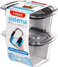 Sistema Brilliance – Bewaardoos – Set Van 2 Rechthoekige Vershouddozen – Tritan - 380ml -Mepal Shop 1048x1200 2