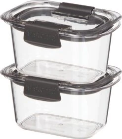 Sistema Brilliance – Bewaardoos – Set Van 2 Rechthoekige Vershouddozen – Tritan - 380ml