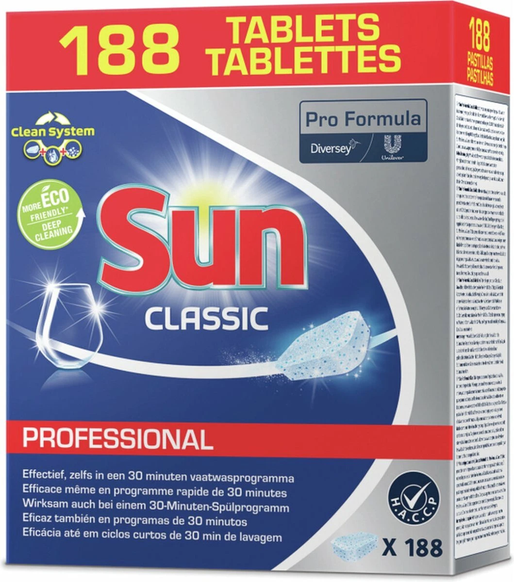 SUN® Sun Professional Vaatwastabletten - 188 Stuks 1 SUN® Sun Professional Vaatwastabletten - 188 Stuks