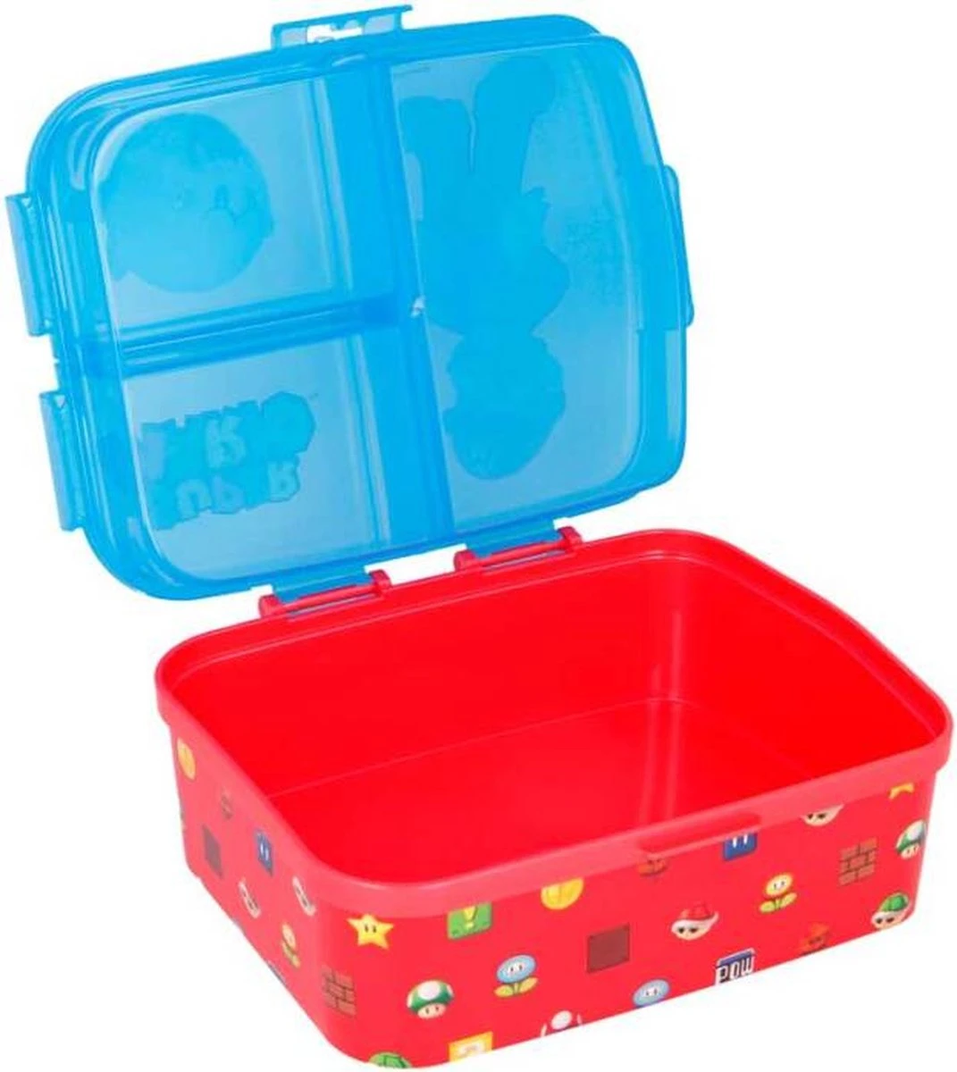 Stor Lunchbox Super Mario 18,5 X 15 Cm Polypropyleen Blauw/rood 2 Stor Lunchbox Super Mario 18,5 X 15 Cm Polypropyleen Blauw/rood - Afbeelding 2