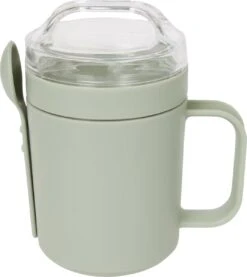 Merkloos Yoghurtbeker To Go - Muesli Beker - Lunchbeker - Mueslibeker - Yoghurt Beker Met Deksel En Lepel - Vaatwasser - Magnetron