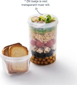 Lock&Lock Yoghurt Beker To Go - Muesli Beker To Go - Lunchbeker - Salade To Go - Saladebox - Large - 760 Ml + 310 Ml - Wit 15 Lock&Lock Yoghurt Beker To Go - Muesli Beker To Go - Lunchbeker - Salade To Go - Saladebox - Large - 760 Ml + 310 Ml - Wit -Mepal Shop 1077x1200 1