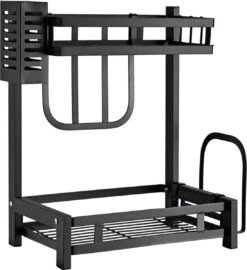 Pazzo Goods - Keuken Organizer - Keukenrek - Zwart - Metaal - 2 Laags - Multifunctioneel - Zwart - 16 Pazzo Goods - Keuken Organizer - Keukenrek - Zwart - Metaal - 2 Laags - Multifunctioneel - Zwart - -Mepal Shop 1097x1200