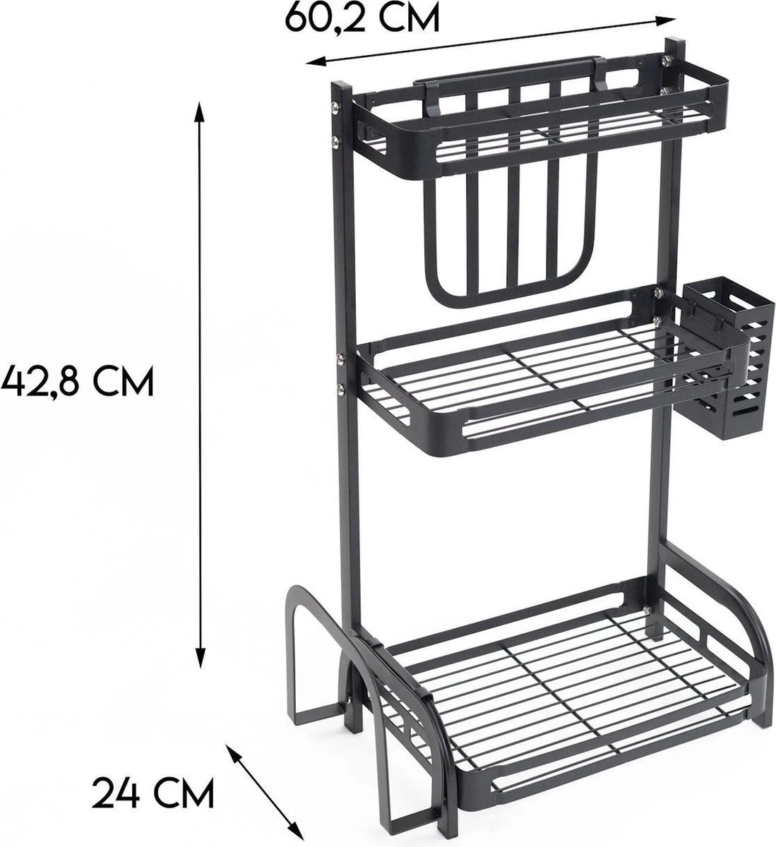 Sens Design Kruidenrek Staand – Keukenrek Voor Kruidenpotjes - Zwart 7 Sens Design Kruidenrek Staand – Keukenrek Voor Kruidenpotjes - Zwart - Afbeelding 7