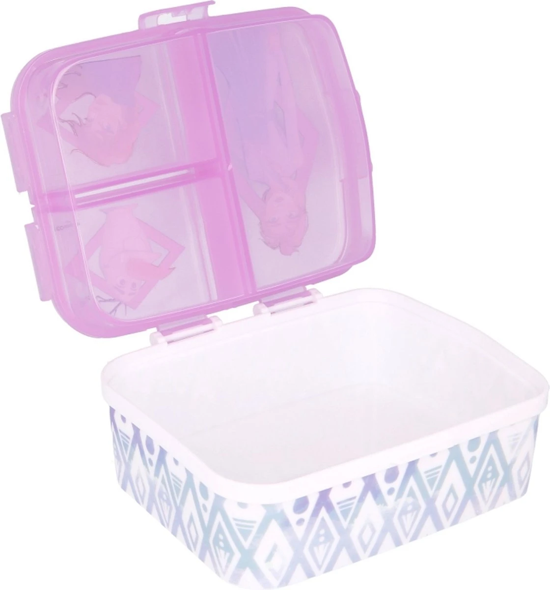 Disney Frozen Broodtrommel 3 Vakjes - 17x20 Cm - Brooddoos -Lunchbox 2 Disney Frozen Broodtrommel 3 Vakjes - 17x20 Cm - Brooddoos -Lunchbox - Afbeelding 2