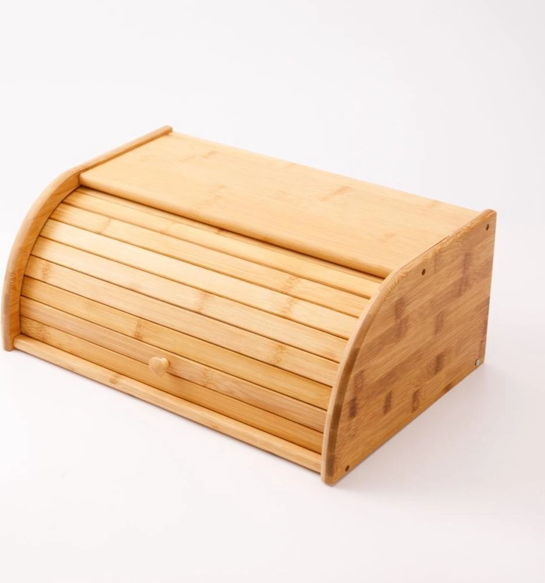 Merkloos Decopatent® Broodtrommel Met Rolluik - Bamboe Houten Brooddoos Met Schuifdeksel - Broodtrommel - Brood Bewaren En Vers Houden 1 Merkloos Decopatent® Broodtrommel Met Rolluik - Bamboe Houten Brooddoos Met Schuifdeksel - Broodtrommel - Brood Bewaren En Vers Houden