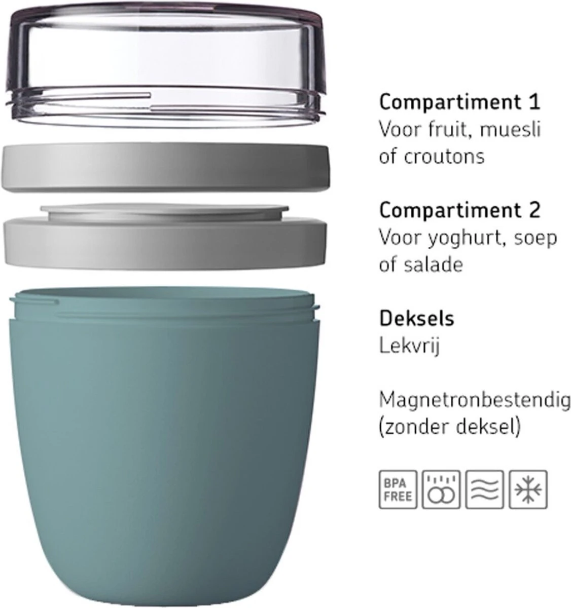 Mepal – Limited Edition Lunchpot Ellipse – Praktische Muesli Beker To Go – Lemon Vibe – Geschikt Voor Vriezer, Magnetron En Vaatwasser- Onbeperkt Genieten 5 Mepal – Limited Edition Lunchpot Ellipse – Praktische Muesli Beker To Go – Lemon Vibe – Geschikt Voor Vriezer, Magnetron En Vaatwasser- Onbeperkt Genieten - Afbeelding 5