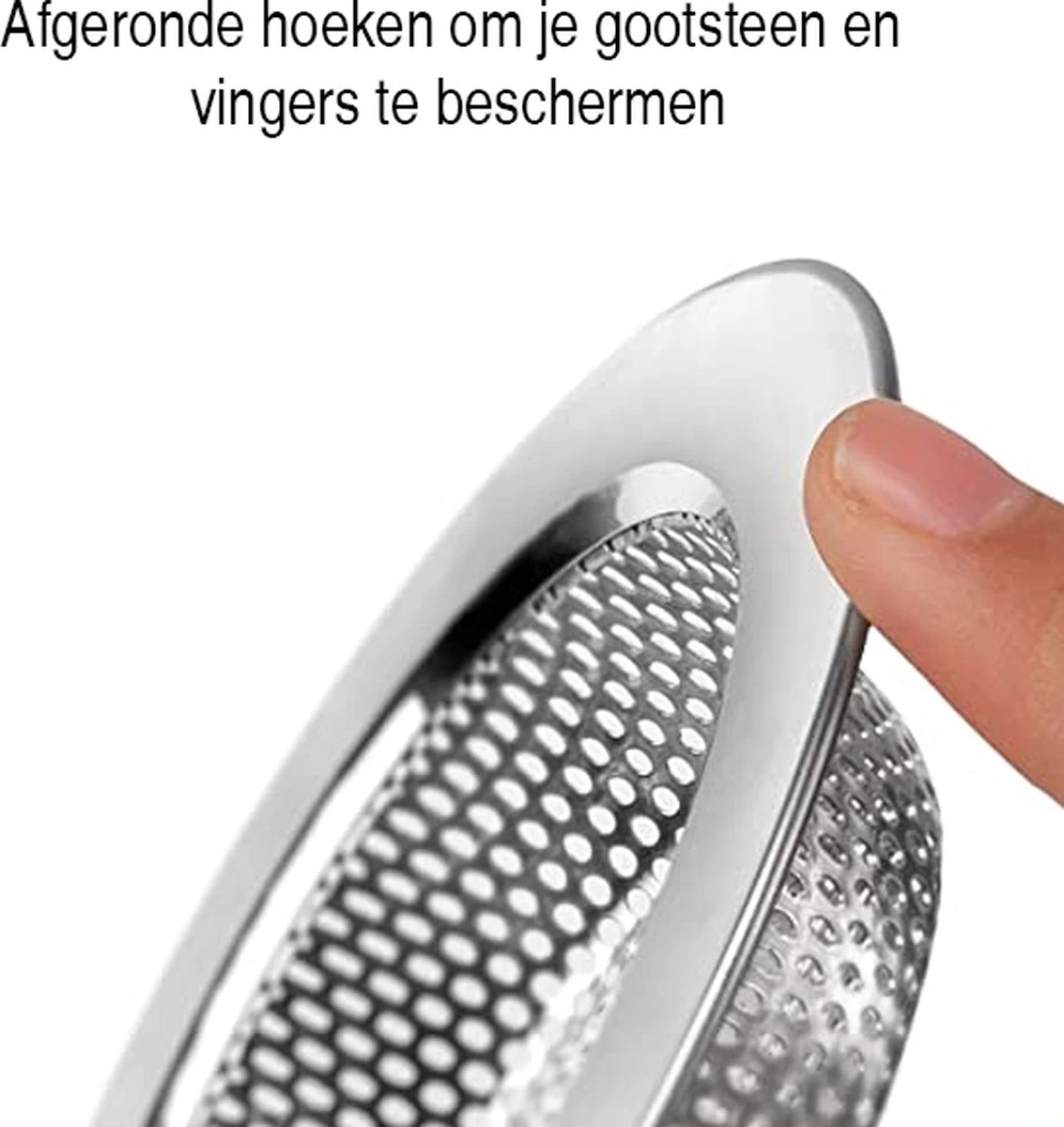 Luxe RVS Gootsteen Zeef Ø88mm - 50mm - Gootsteenstop - Afvoerzeef - Korfplug - Gootsteenbakje - Afvoerstop - Gootsteen Stop 80 Mm 2 Luxe RVS Gootsteen Zeef Ø88mm - 50mm - Gootsteenstop - Afvoerzeef - Korfplug - Gootsteenbakje - Afvoerstop - Gootsteen Stop 80 Mm - Afbeelding 2