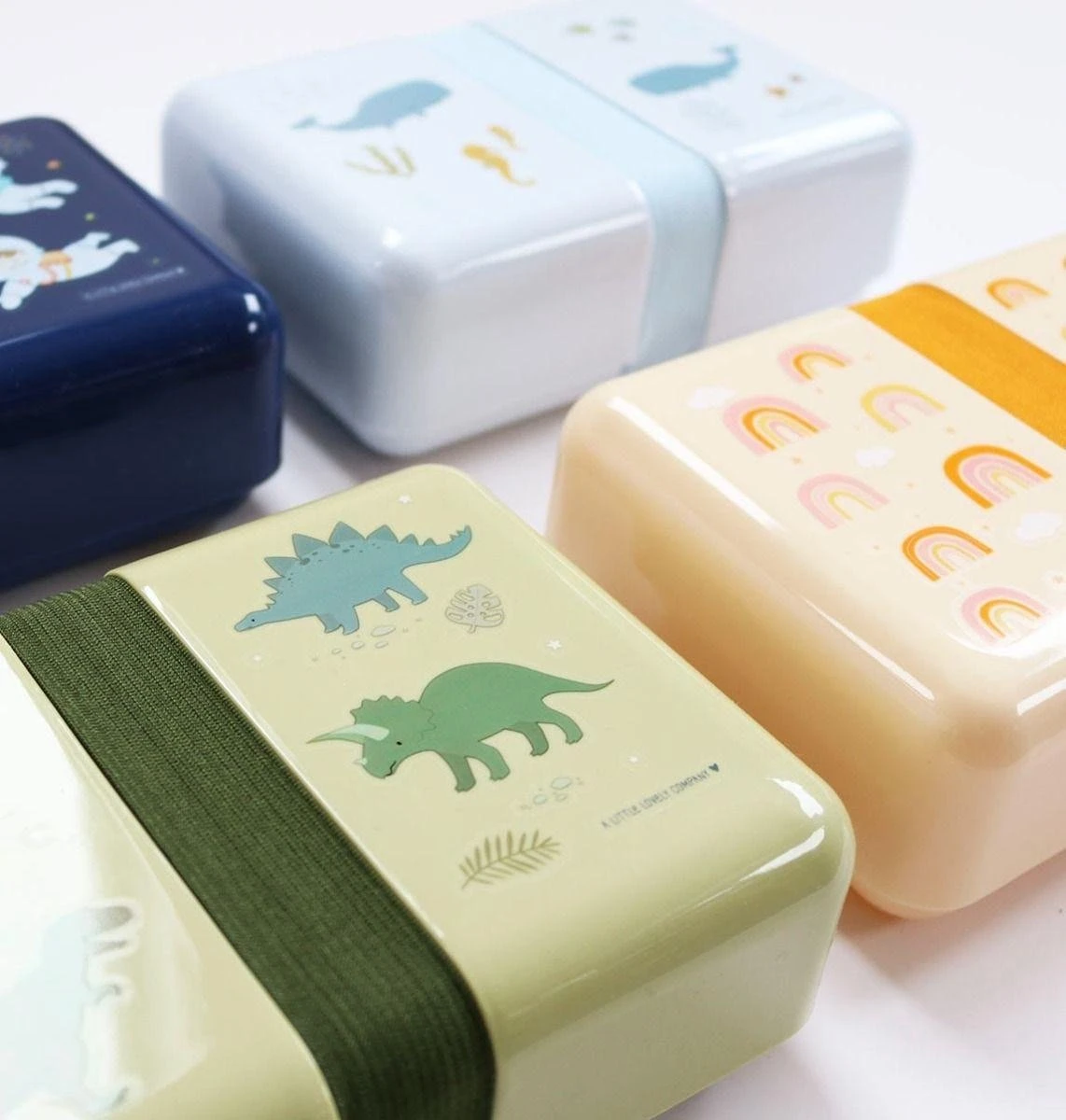 Broodtrommel / Lunch Box: Dino | A Little Lovely Company 3 Broodtrommel / Lunch Box: Dino | A Little Lovely Company - Afbeelding 3