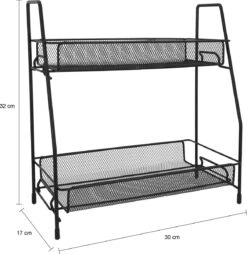 QUVIO Kruidenrekken Staal - Kruidenrek Staand - Kruidenrekken Zwart - Opbergrek - Opbergrekken Breedte Van 25 Tot 50 Cm - Opbergrek Zwart - Keukenrek - Keukenrek Staand 2 Laags - Zwart - Metaal 9 QUVIO Kruidenrekken Staal - Kruidenrek Staand - Kruidenrekken Zwart - Opbergrek - Opbergrekken Breedte Van 25 Tot 50 Cm - Opbergrek Zwart - Keukenrek - Keukenrek Staand 2 Laags - Zwart - Metaal -Mepal Shop 1167x1200