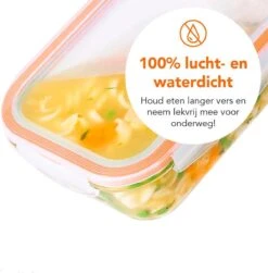 Lock&Lock Glazen Vershoudbakjes - Glazen Meal Prep Bakjes - Glazen Bakjes Met Deksel - Ovenschaal Met Deksel - Set Van 4 Stuks - 1 Liter -Mepal Shop 1182x1200 8