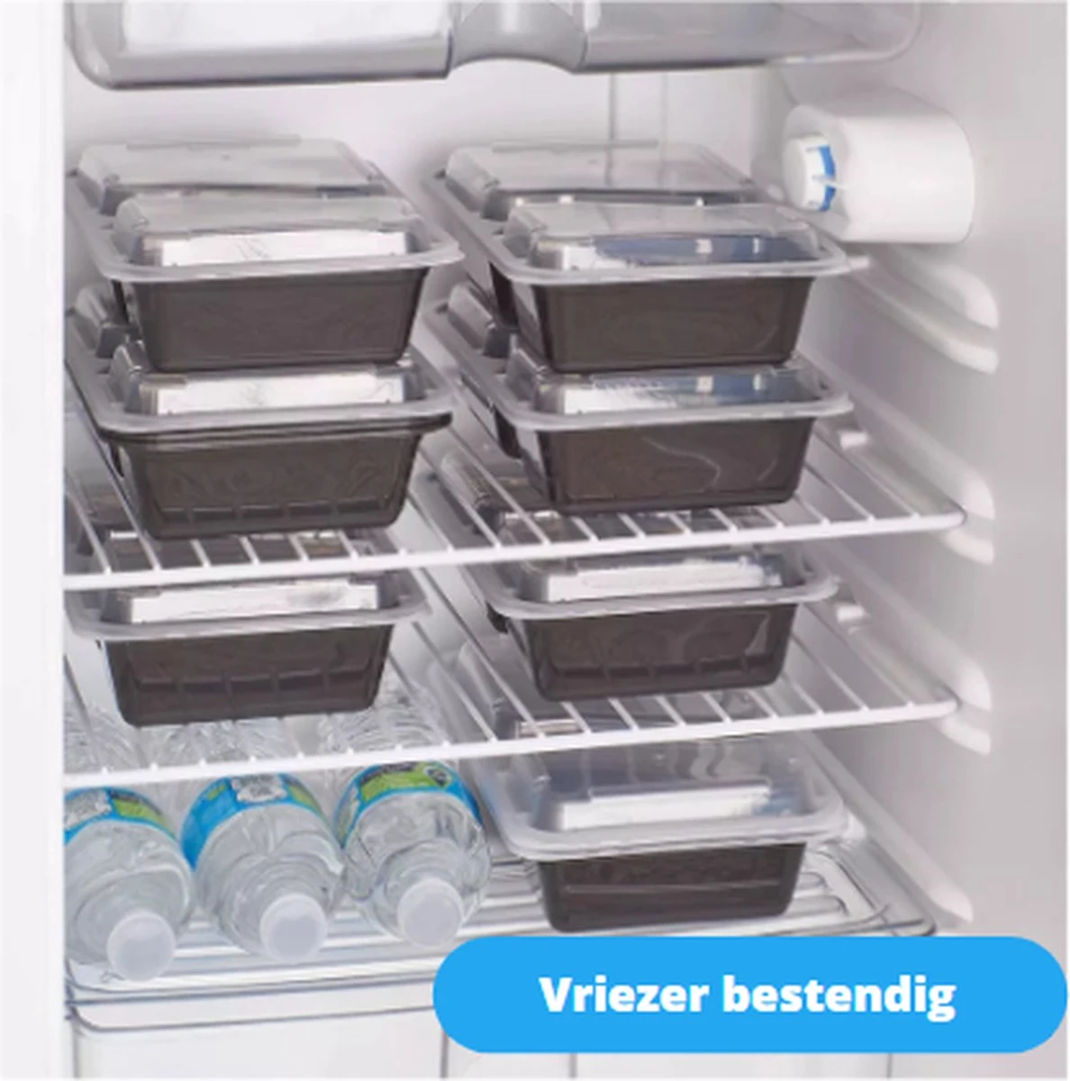 Meal Prep Bakjes - 20 Stuks - 2 Compartimenten - Vershoudbakjes - Meal Prep - 1L - Magnetron Bakjes Met Deksel - Vershouddoos 10 Meal Prep Bakjes - 20 Stuks - 2 Compartimenten - Vershoudbakjes - Meal Prep - 1L - Magnetron Bakjes Met Deksel - Vershouddoos - Afbeelding 10