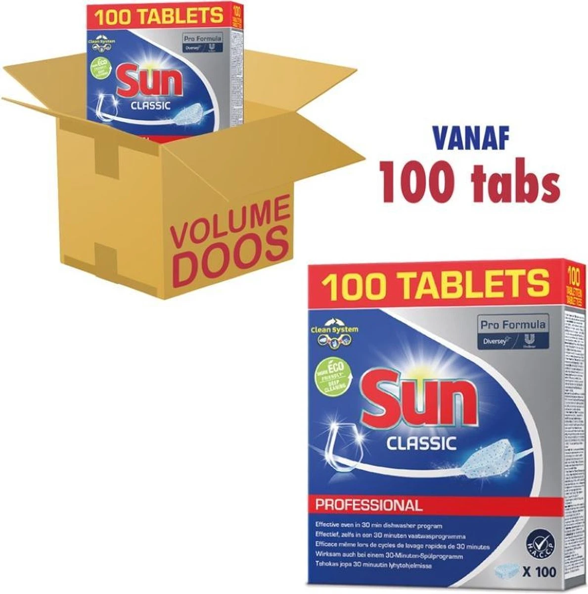 SUN® Sun Vaatwastabletten - Classic - 100 Stuks 2 SUN® Sun Vaatwastabletten - Classic - 100 Stuks - Afbeelding 2
