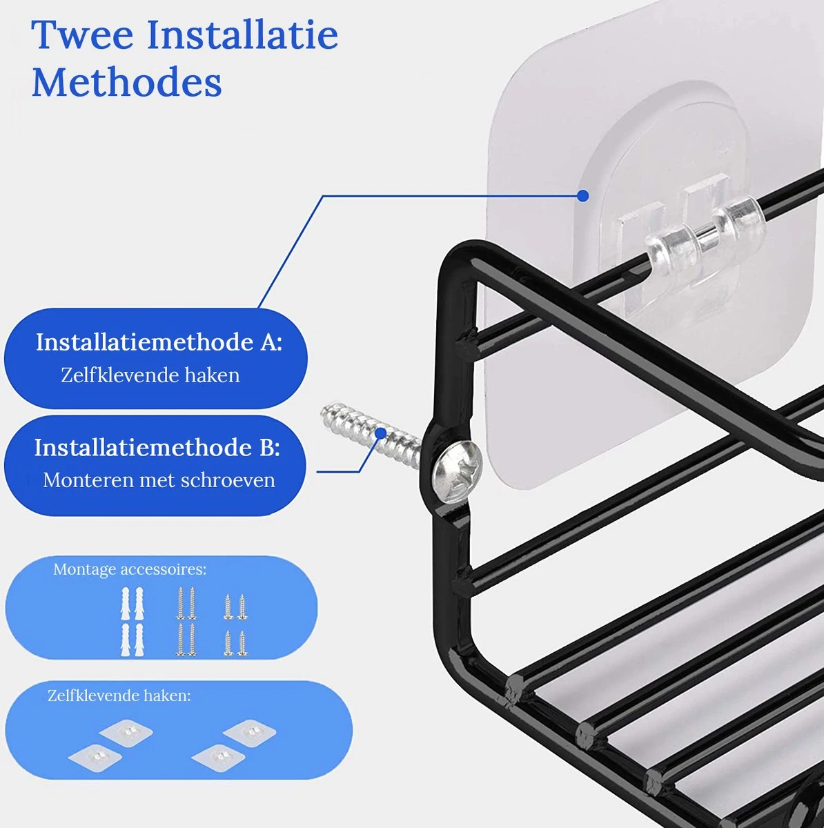 Merkloos Friendly Kitchen - Zwart Ophangbaar Kruidenrek - Modern Strak Kruidenrekje - Staal 4 Merkloos Friendly Kitchen - Zwart Ophangbaar Kruidenrek - Modern Strak Kruidenrekje - Staal - Afbeelding 4