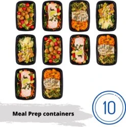 Meal Prep Bakjes - 10 Stuks - 1 Compartiment - Lunchbox - Diepvriesbakjes - Vershoudbakjes - Plastic Bakjes Met Deksel - Magnetron Bakjes Met Deksel - Meal Prep - Vershouddoos - 1L - BPA Vrij 15 Meal Prep Bakjes - 10 Stuks - 1 Compartiment - Lunchbox - Diepvriesbakjes - Vershoudbakjes - Plastic Bakjes Met Deksel - Magnetron Bakjes Met Deksel - Meal Prep - Vershouddoos - 1L - BPA Vrij -Mepal Shop 1195x1200 8