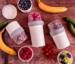 Lock&Lock Yoghurt Beker To Go - Muesli Beker To Go - Lunchbeker - Salade To Go - Saladebox - Large - 760 Ml + 310 Ml - Wit 12 Lock&Lock Yoghurt Beker To Go - Muesli Beker To Go - Lunchbeker - Salade To Go - Saladebox - Large - 760 Ml + 310 Ml - Wit -Mepal Shop 1200x1021