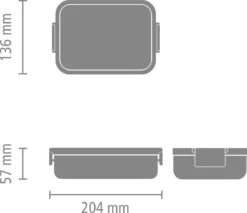 Brabantia Make & Take Lunchbox - Medium - Kunststof - Light Grey -Mepal Shop 1200x1033 2