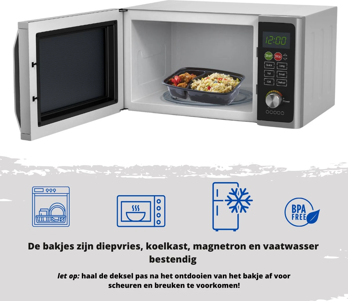 Meal Prep Bakjes - 14 Stuks - 1 Compartiment - Lunchbox - Diepvriesbakjes - Vershoudbakjes - Plastic Bakjes Met Deksel - Magnetron Bakjes Met Deksel - Meal Prep - Vershouddoos - 1L - BPA Vrij 3 Meal Prep Bakjes - 14 Stuks - 1 Compartiment - Lunchbox - Diepvriesbakjes - Vershoudbakjes - Plastic Bakjes Met Deksel - Magnetron Bakjes Met Deksel - Meal Prep - Vershouddoos - 1L - BPA Vrij - Afbeelding 3