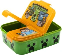 Mickey Mouse Minecraft Broodtrommel 3 Vakjes - 18x13 Cm - Brooddoos - Lunchbox -Mepal Shop 1200x1058 4