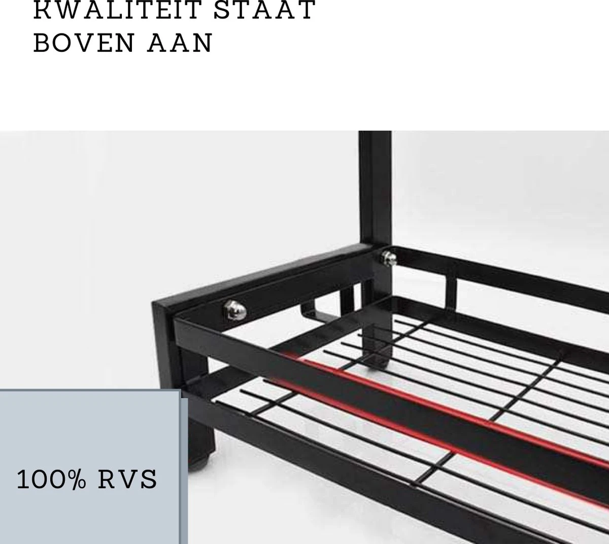 Koflergoods - Kruidenrek - Kruidenrek Staal - 3 Laags - Opbergrek - Keuken Organizer - Roestvrijstaal - Aanrecht Organizer 4 Koflergoods - Kruidenrek - Kruidenrek Staal - 3 Laags - Opbergrek - Keuken Organizer - Roestvrijstaal - Aanrecht Organizer - Afbeelding 4