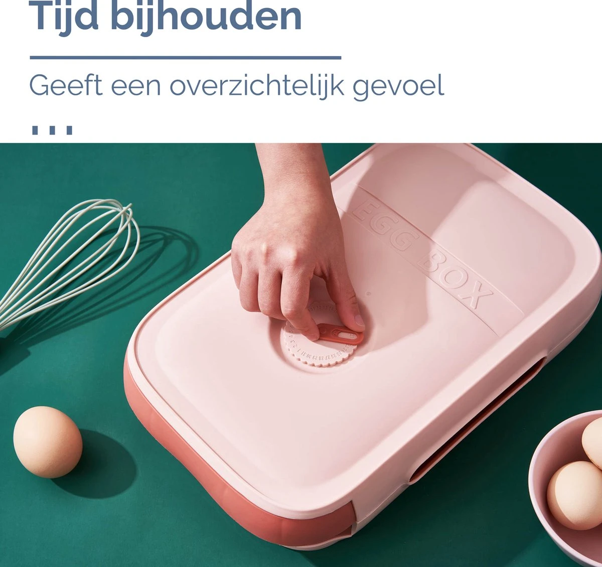 EGG BOX Wit Ei Opbergbox Eierhouder Eierdoos Koelkast Organizer 3 EGG BOX Wit Ei Opbergbox Eierhouder Eierdoos Koelkast Organizer - Afbeelding 3