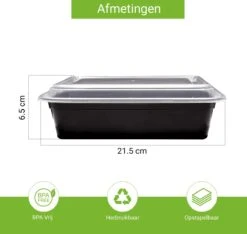 Meal Prep Bakjes - 15 Stuks - 1 Compartiment - Vershouddoos - Lunchbox - Plastic Bakjes Met Deksel - Magnetronbestendig - Vaatwasserbestendig - Vriezerbestendig 10 Meal Prep Bakjes - 15 Stuks - 1 Compartiment - Vershouddoos - Lunchbox - Plastic Bakjes Met Deksel - Magnetronbestendig - Vaatwasserbestendig - Vriezerbestendig -Mepal Shop 1200x1139 3