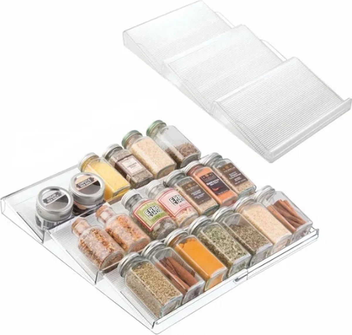 Merkloos Kruidenrek Voor In Lade - Kunststof - 2 Delig - Kleine Beschadiging 1 Merkloos Kruidenrek Voor In Lade - Kunststof - 2 Delig - Kleine Beschadiging