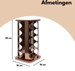 Pazzo Goods - Kruidenrek Staand - Kruidenrek Met Potjes - Rose Goud - RVS - Kruidenrek Draaibaar - 20 Kruidenpotjes - Inclusief Stickers & Stift - Kruiden Carrousel 13 Pazzo Goods - Kruidenrek Staand - Kruidenrek Met Potjes - Rose Goud - RVS - Kruidenrek Draaibaar - 20 Kruidenpotjes - Inclusief Stickers & Stift - Kruiden Carrousel -Mepal Shop 1200x1144 1