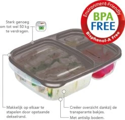 Meal Prep Bakjes - Diepvriesbakjes - Vershoudbakjes Set Met Deksel - Magnetron Bakjes - Diepvriesdozen - Met 3 Compartimenten - Stevig En Herbruikbaar - BPA Vrij - Set Van 6 Stuks - 965ml 12 Meal Prep Bakjes - Diepvriesbakjes - Vershoudbakjes Set Met Deksel - Magnetron Bakjes - Diepvriesdozen - Met 3 Compartimenten - Stevig En Herbruikbaar - BPA Vrij - Set Van 6 Stuks - 965ml -Mepal Shop 1200x1150 2