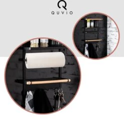 QUVIO Keukenrekje Van Metaal Magnetisch - Kruidenrek - Keuken Opbergrek Voor Kruiden, Handdoeken En Opscheplepels - Zwart 12 QUVIO Keukenrekje Van Metaal Magnetisch - Kruidenrek - Keuken Opbergrek Voor Kruiden, Handdoeken En Opscheplepels - Zwart -Mepal Shop 1200x1150