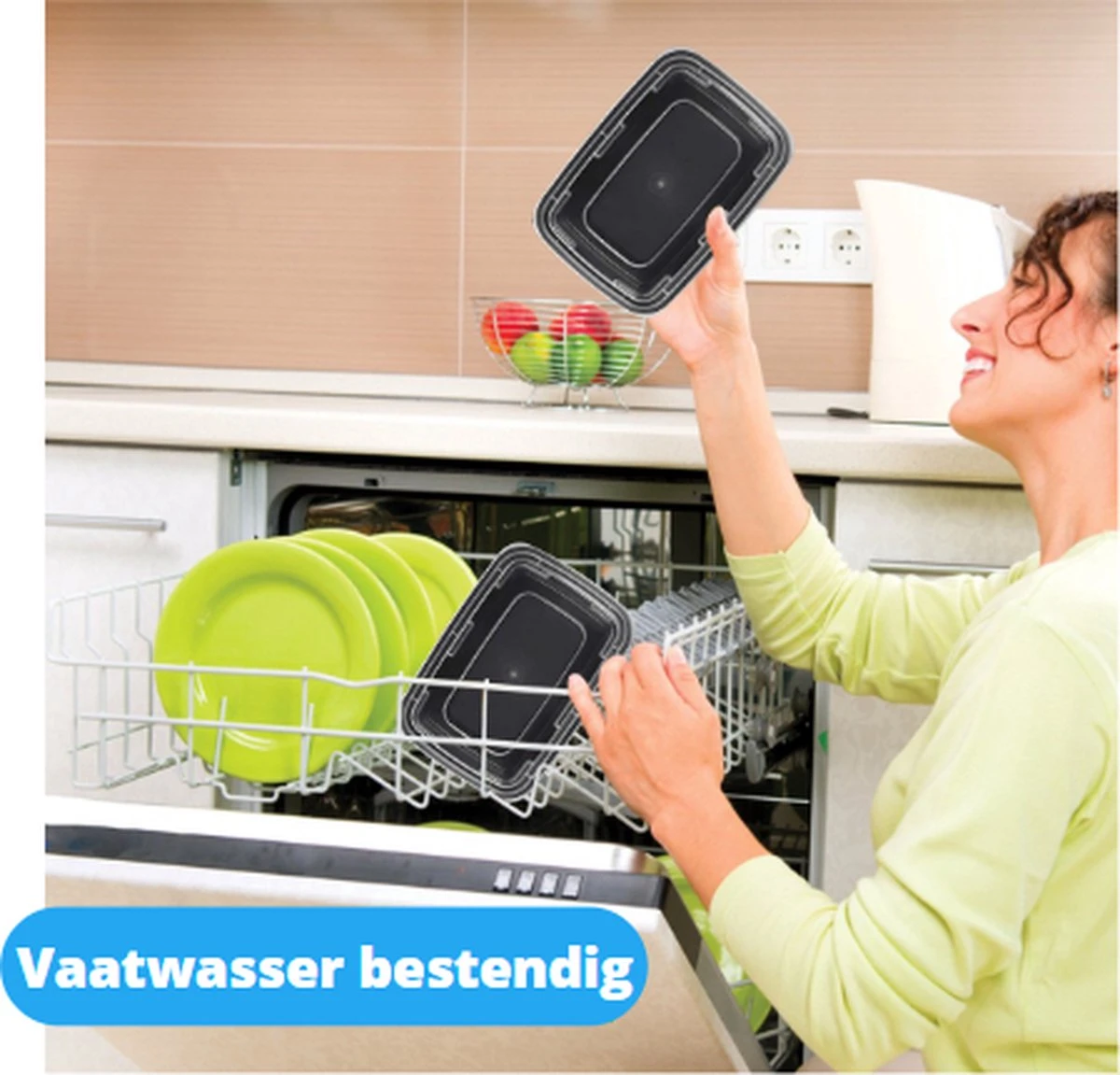 Meal Prep Bakjes - 10 Stuks - 1 Compartiment - Vershoudbakjes - Meal Prep - 1L - Magnetron Bakjes Met Deksel - Vershouddoos 4 Meal Prep Bakjes - 10 Stuks - 1 Compartiment - Vershoudbakjes - Meal Prep - 1L - Magnetron Bakjes Met Deksel - Vershouddoos - Afbeelding 4