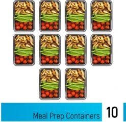 Meal Prep Bakjes - 10 Stuks - 1 Compartiment - Lunchbox - Diepvriesbakjes - Vershoudbakjes - Plastic Bakjes Met Deksel - Magnetron Bakjes Met Deksel - Meal Prep - Vershouddoos - 1L - BPA Vrij - Fitcrafters 12 Meal Prep Bakjes - 10 Stuks - 1 Compartiment - Lunchbox - Diepvriesbakjes - Vershoudbakjes - Plastic Bakjes Met Deksel - Magnetron Bakjes Met Deksel - Meal Prep - Vershouddoos - 1L - BPA Vrij - Fitcrafters -Mepal Shop 1200x1161 4
