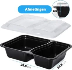 Meal Prep Bakjes - 20 Stuks - 2 Compartimenten - Vershoudbakjes - Meal Prep - 1L - Magnetron Bakjes Met Deksel - Vershouddoos 16 Meal Prep Bakjes - 20 Stuks - 2 Compartimenten - Vershoudbakjes - Meal Prep - 1L - Magnetron Bakjes Met Deksel - Vershouddoos -Mepal Shop 1200x1163 5