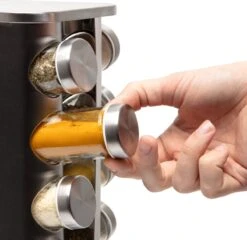 Pazzo Goods - Kruidenrek Staand - Kruidenrek Met Potjes - Zilver - RVS - Kruidenrek Draaibaar - 20 Kruidenpotjes - Inclusief Stickers & Stift - Kruiden Carrousel 17 Pazzo Goods - Kruidenrek Staand - Kruidenrek Met Potjes - Zilver - RVS - Kruidenrek Draaibaar - 20 Kruidenpotjes - Inclusief Stickers & Stift - Kruiden Carrousel -Mepal Shop 1200x1166 1