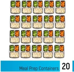 Meal Prep Bakjes - 20 Stuks - 3 Compartimenten - Lunchbox - Diepvriesbakjes - Vershoudbakjes - Plastic Bakjes Met Deksel - Magnetron Bakjes Met Deksel - Meal Prep - Vershouddoos - 1L - BPA Vrij - Fitcrafters 12 Meal Prep Bakjes - 20 Stuks - 3 Compartimenten - Lunchbox - Diepvriesbakjes - Vershoudbakjes - Plastic Bakjes Met Deksel - Magnetron Bakjes Met Deksel - Meal Prep - Vershouddoos - 1L - BPA Vrij - Fitcrafters -Mepal Shop 1200x1169 11