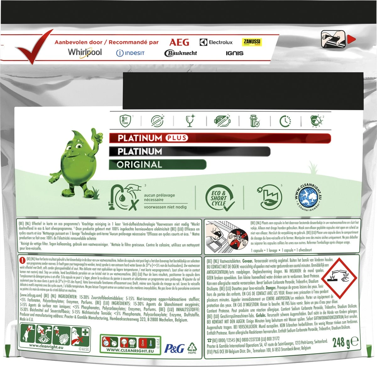 Dreft Platinum Plus All In One Machine Clean - Vaatwastabletten - 5 X 16 Tabletten 2 Dreft Platinum Plus All In One Machine Clean - Vaatwastabletten - 5 X 16 Tabletten - Afbeelding 2