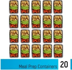 Meal Prep Bakjes - 20 Stuks - 1 Compartiment - Lunchbox - Diepvriesbakjes - Vershoudbakjes - Plastic Bakjes Met Deksel - Magnetron Bakjes Met Deksel - Meal Prep - Vershouddoos - 1L - BPA Vrij - Fitcrafters 17 Meal Prep Bakjes - 20 Stuks - 1 Compartiment - Lunchbox - Diepvriesbakjes - Vershoudbakjes - Plastic Bakjes Met Deksel - Magnetron Bakjes Met Deksel - Meal Prep - Vershouddoos - 1L - BPA Vrij - Fitcrafters -Mepal Shop 1200x1171 1