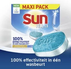 SUN® Sun All-in 1 Normaal Vaatwastabletten - 276 Tabletten - Voordeelverpakking 12 SUN® Sun All-in 1 Normaal Vaatwastabletten - 276 Tabletten - Voordeelverpakking -Mepal Shop 1200x1174 3