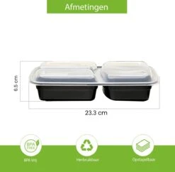 Meal Prep Bakjes - 15 Stuks - 3 Compartimenten - Vershouddoos - Lunchbox - Plastic Bakjes Met Deksel - Magnetronbestendig - Vaatwasserbestendig - Vriezerbestendig 10 Meal Prep Bakjes - 15 Stuks - 3 Compartimenten - Vershouddoos - Lunchbox - Plastic Bakjes Met Deksel - Magnetronbestendig - Vaatwasserbestendig - Vriezerbestendig -Mepal Shop 1200x1174 5