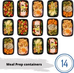 Meal Prep Bakjes - 14 Stuks - 1 Compartiment - Lunchbox - Diepvriesbakjes - Vershoudbakjes - Plastic Bakjes Met Deksel - Magnetron Bakjes Met Deksel - Meal Prep - Vershouddoos - 1L - BPA Vrij 15 Meal Prep Bakjes - 14 Stuks - 1 Compartiment - Lunchbox - Diepvriesbakjes - Vershoudbakjes - Plastic Bakjes Met Deksel - Magnetron Bakjes Met Deksel - Meal Prep - Vershouddoos - 1L - BPA Vrij -Mepal Shop 1200x1175 9