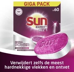 SUN® Sun Expert All-in 1 Vaatwastabletten - 60 Tabletten - Voordeelverpakking 12 SUN® Sun Expert All-in 1 Vaatwastabletten - 60 Tabletten - Voordeelverpakking -Mepal Shop 1200x1176 1