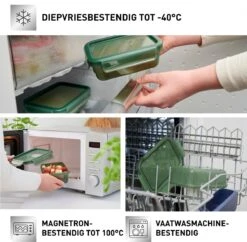Tefal MasterSeal Eco Vershouddoos - 3-delige Set - 3x 0.8L - Groen 29 Tefal MasterSeal Eco Vershouddoos - 3-delige Set - 3x 0.8L - Groen -Mepal Shop 1200x1178 9