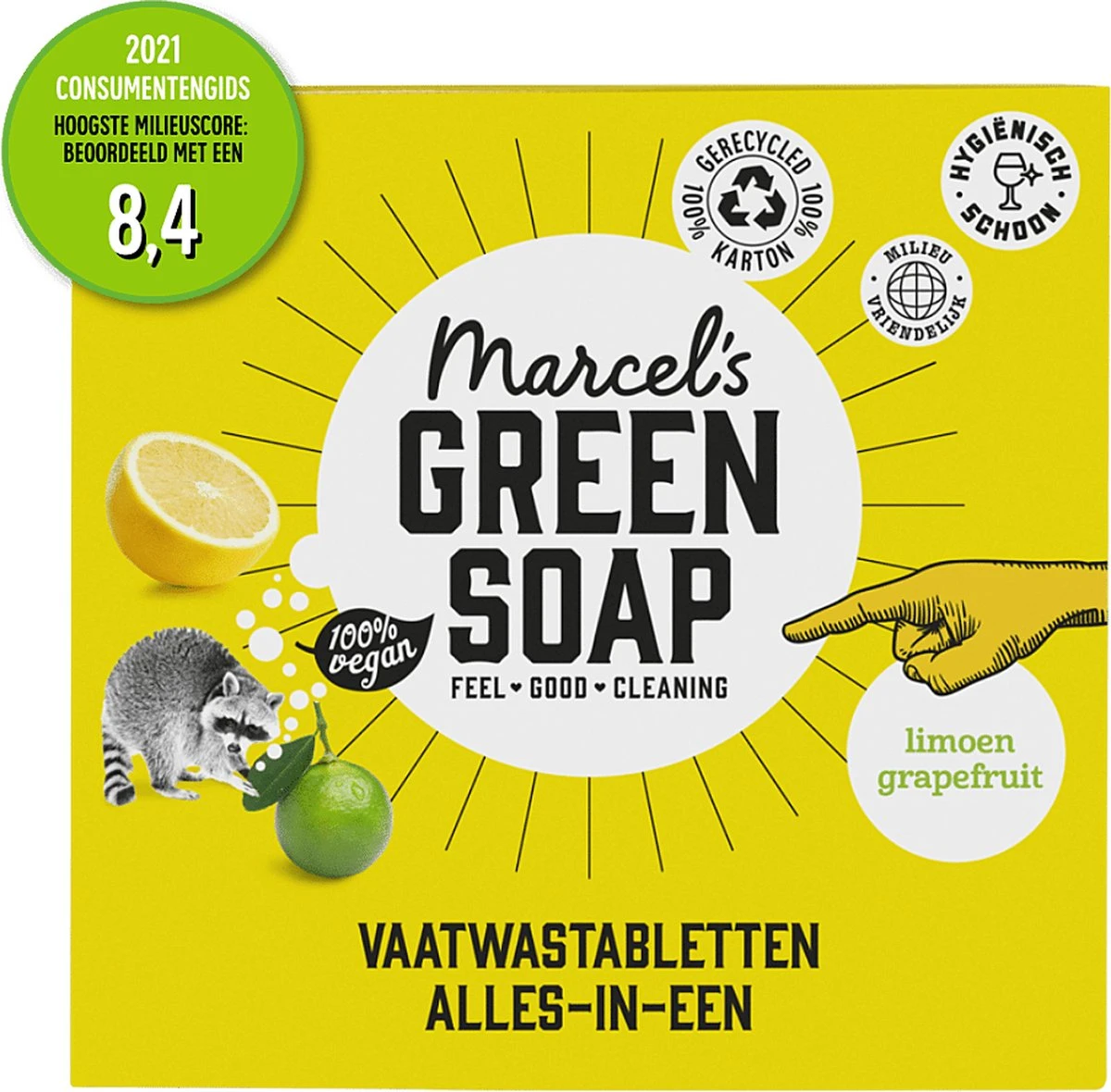 Marcel's Green Soap Vaatwastabletten Grapefruit & Limoen - 25 Stuks 2 Marcel's Green Soap Vaatwastabletten Grapefruit & Limoen - 25 Stuks - Afbeelding 2
