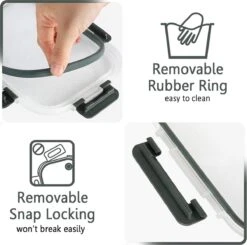 Glazen Meal Prep Bakjes 6 Stuks - Vershoudbakjes - Lunchbox - Diepvriesbakjes - Vershouddoos - Vershoudbakjes Set - Glazen Bakjes - Voedselcontainer - Magnetron Bakjes Met Deksel - BPA Vrij -Mepal Shop 1200x1189 6