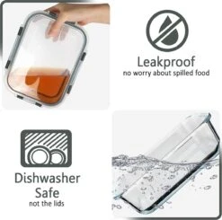 Glazen Meal Prep Bakjes 6 Stuks - Vershoudbakjes - Lunchbox - Diepvriesbakjes - Vershouddoos - Vershoudbakjes Set - Glazen Bakjes - Voedselcontainer - Magnetron Bakjes Met Deksel - BPA Vrij -Mepal Shop 1200x1189 7